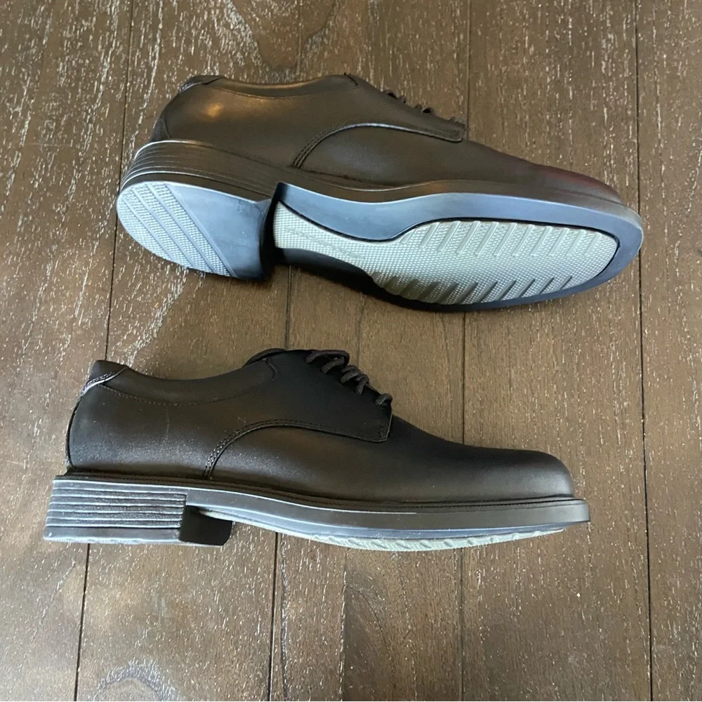 Rockport Men's Margin‎ Oxford Black Leather Office Work Size 6.5 NWOT Academia